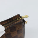 LOUIS VUITTON Damier Ebene Trousse Make Up Pouch N51982 LV Auth 192911-10