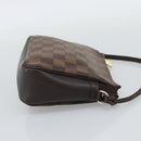 LOUIS VUITTON Damier Ebene Trousse Make Up Pouch N51982 LV Auth 192911-4