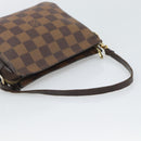 LOUIS VUITTON Damier Ebene Trousse Make Up Pouch N51982 LV Auth 192911-7