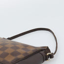 LOUIS VUITTON Damier Ebene Trousse Make Up Pouch N51982 LV Auth 192911-8