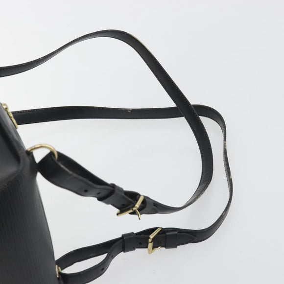 LOUIS VUITTON Epi Mabillon Backpack Black M52232 LV Auth 192914