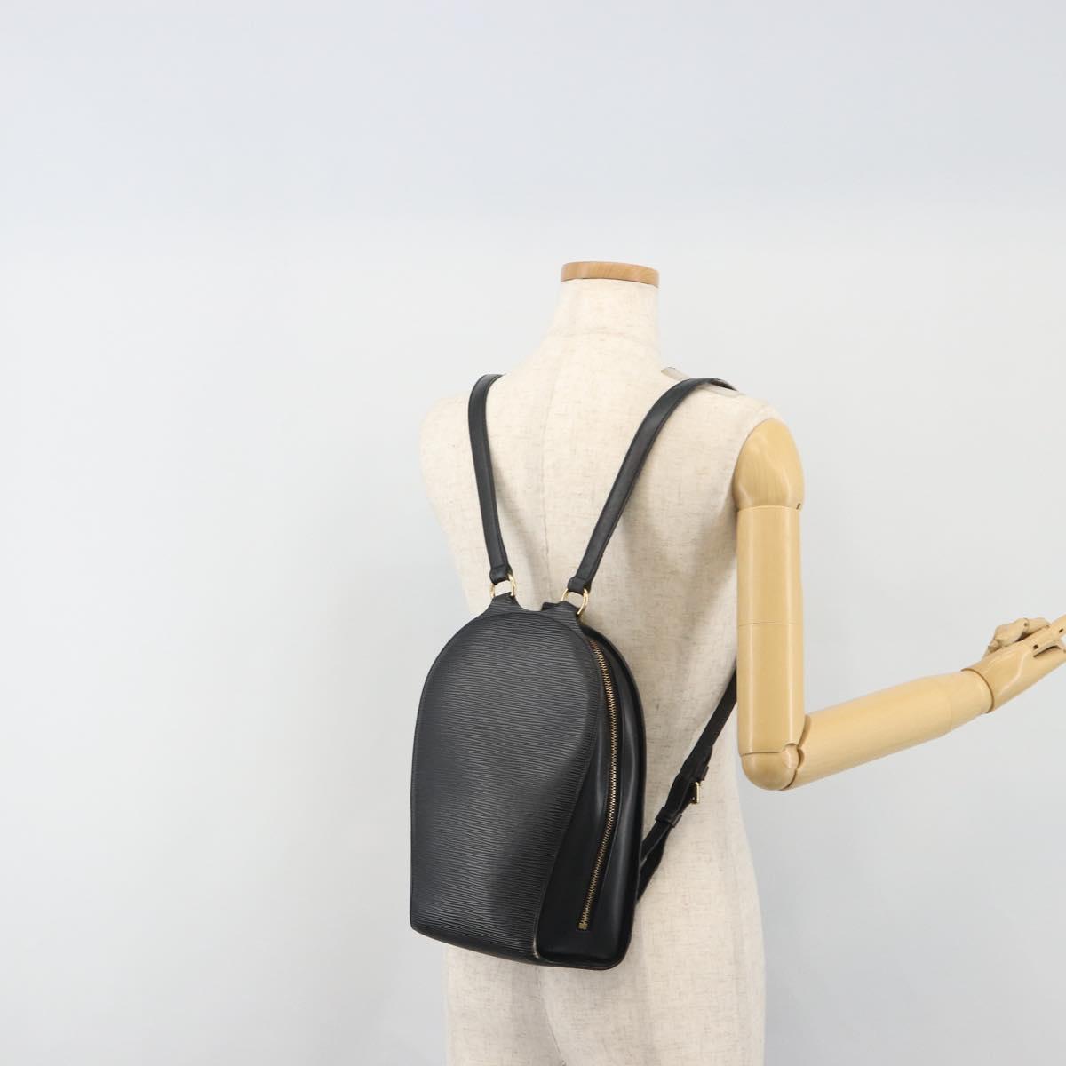 LOUIS VUITTON Epi Mabillon Backpack Black M52232 LV Auth 192914