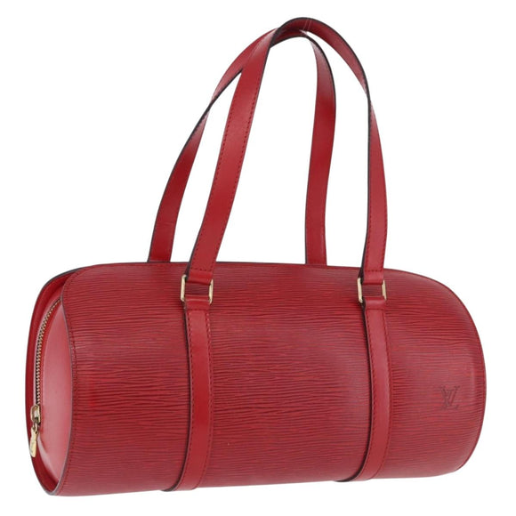LOUIS VUITTON Epi Soufflot Hand Bag Red M52227 LV Auth 192918