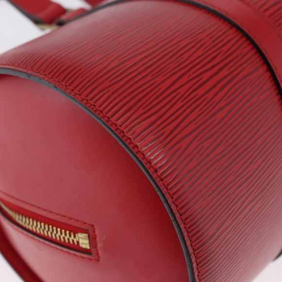 LOUIS VUITTON Epi Soufflot Hand Bag Red M52227 LV Auth 192918