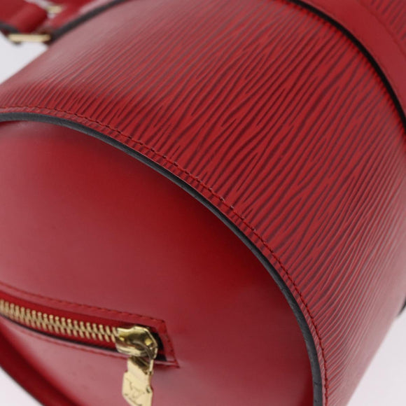 LOUIS VUITTON Epi Soufflot Hand Bag Red M52227 LV Auth 192918