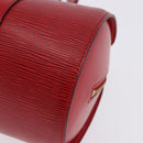 LOUIS VUITTON Epi Soufflot Hand Bag Red M52227 LV Auth 192918-16