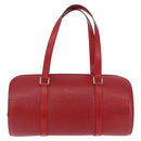 LOUIS VUITTON Epi Soufflot Hand Bag Red M52227 LV Auth 192918-13