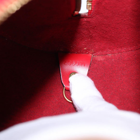 LOUIS VUITTON Epi Soufflot Hand Bag Red M52227 LV Auth 192918
