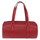 LOUIS VUITTON Epi Soufflot Hand Bag Red M52227 LV Auth 192918-2