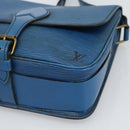 LOUIS VUITTON Epi Cartouchiere MM Shoulder Bag Blue M52245 LV Auth 192922-14