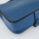 LOUIS VUITTON Epi Cartouchiere MM Shoulder Bag Blue M52245 LV Auth 192922-17