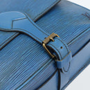 LOUIS VUITTON Epi Cartouchiere MM Shoulder Bag Blue M52245 LV Auth 192922-18