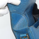 LOUIS VUITTON Epi Cartouchiere MM Shoulder Bag Blue M52245 LV Auth 192922-10