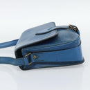 LOUIS VUITTON Epi Cartouchiere MM Shoulder Bag Blue M52245 LV Auth 192922-3