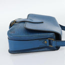 LOUIS VUITTON Epi Cartouchiere MM Shoulder Bag Blue M52245 LV Auth 192922-4
