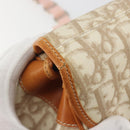 Christian Dior Trotter Canvas Romantic Chain Bag PVC Beige Silver Auth 192923SAM-14