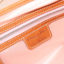 Christian Dior Trotter Canvas Romantic Chain Bag PVC Beige Silver Auth 192923SAM-17