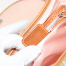 Christian Dior Trotter Canvas Romantic Chain Bag PVC Beige Silver Auth 192923SAM-23