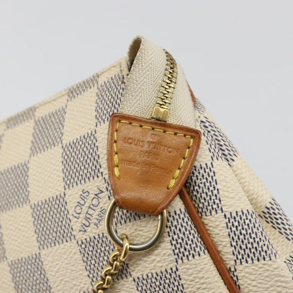 LOUIS VUITTON Damier Azur Eva Shoulder Bag 2way N55214 LV Auth 192924A