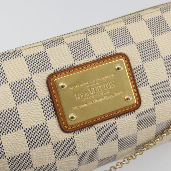 LOUIS VUITTON Damier Azur Eva Shoulder Bag 2way N55214 LV Auth 192924A