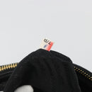 PRADA Hand Bag Leather 2way Black Gold Tone Auth 192927V-26