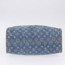 LOUIS VUITTON Monogram Denim On The Go MM Hand Bag Blue M46871 LV Auth 192928SAM-5