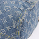 LOUIS VUITTON Monogram Denim On The Go MM Hand Bag Blue M46871 LV Auth 192928SAM-16