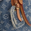 LOUIS VUITTON Monogram Denim On The Go MM Hand Bag Blue M46871 LV Auth 192928SAM-19