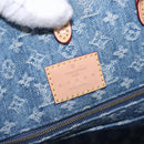 LOUIS VUITTON Monogram Denim On The Go MM Hand Bag Blue M46871 LV Auth 192928SAM-10