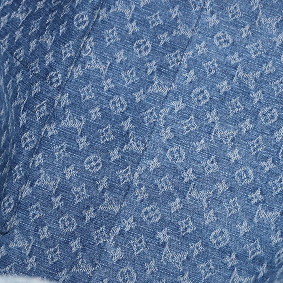 LOUIS VUITTON Monogram Denim On The Go MM Hand Bag Blue M46871 LV Auth 192928SAM