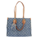 LOUIS VUITTON Monogram Denim On The Go MM Hand Bag Blue M46871 LV Auth 192928SAM-13