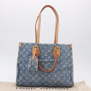 LOUIS VUITTON Monogram Denim On The Go MM Hand Bag Blue M46871 LV Auth 192928SAM-12