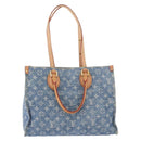 LOUIS VUITTON Monogram Denim On The Go MM Hand Bag Blue M46871 LV Auth 192928SAM-2