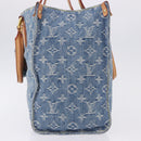 LOUIS VUITTON Monogram Denim On The Go MM Hand Bag Blue M46871 LV Auth 192928SAM-3