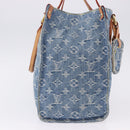 LOUIS VUITTON Monogram Denim On The Go MM Hand Bag Blue M46871 LV Auth 192928SAM-4