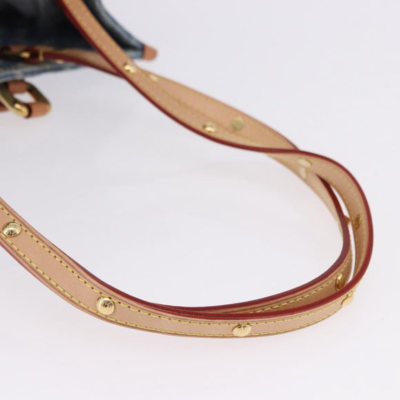 LOUIS VUITTON Monogram Denim On The Go MM Hand Bag Blue M46871 LV Auth 192928SAM