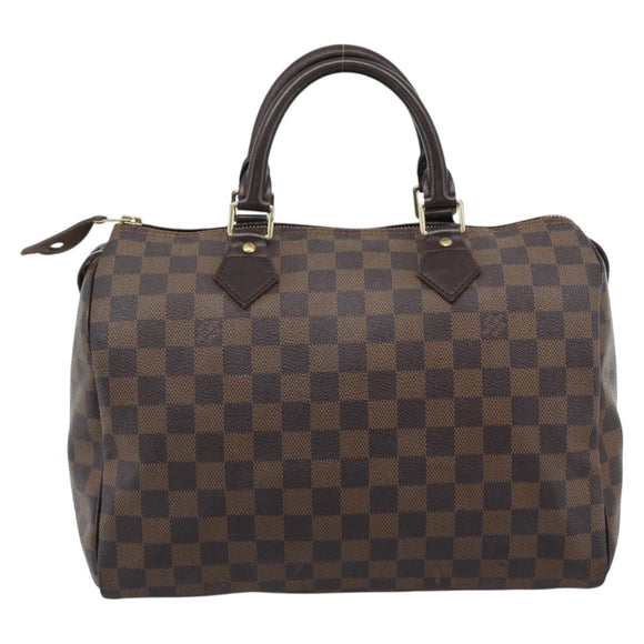 LOUIS VUITTON Damier Ebene Speedy 30 Hand Bag N41364 LV Auth 192930A