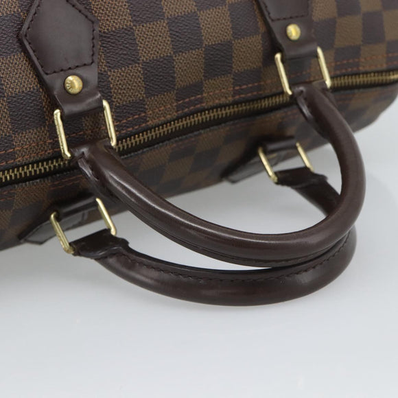 LOUIS VUITTON Damier Ebene Speedy 30 Hand Bag N41364 LV Auth 192930A