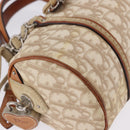 Christian Dior Trotter Romantic Chain Shoulder Bag PVC Beige Silver Auth 192931-10