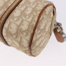 Christian Dior Trotter Romantic Chain Shoulder Bag PVC Beige Silver Auth 192931-13