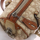 Christian Dior Trotter Romantic Chain Shoulder Bag PVC Beige Silver Auth 192931-16