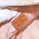 Christian Dior Trotter Romantic Chain Shoulder Bag PVC Beige Silver Auth 192931-17