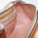 Christian Dior Trotter Romantic Chain Shoulder Bag PVC Beige Silver Auth 192931-19
