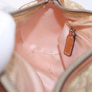 Christian Dior Trotter Romantic Chain Shoulder Bag PVC Beige Silver Auth 192931-20