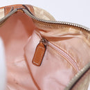 Christian Dior Trotter Romantic Chain Shoulder Bag PVC Beige Silver Auth 192931-21