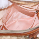 Christian Dior Trotter Romantic Chain Shoulder Bag PVC Beige Silver Auth 192931-22