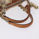 Christian Dior Trotter Romantic Chain Shoulder Bag PVC Beige Silver Auth 192931-7