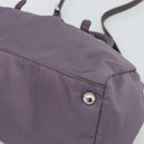 PRADA Hand Bag Nylon 2way Purple Silver Auth 192934A-12