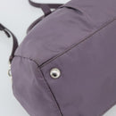 PRADA Hand Bag Nylon 2way Purple Silver Auth 192934A-13