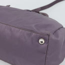 PRADA Hand Bag Nylon 2way Purple Silver Auth 192934A-14